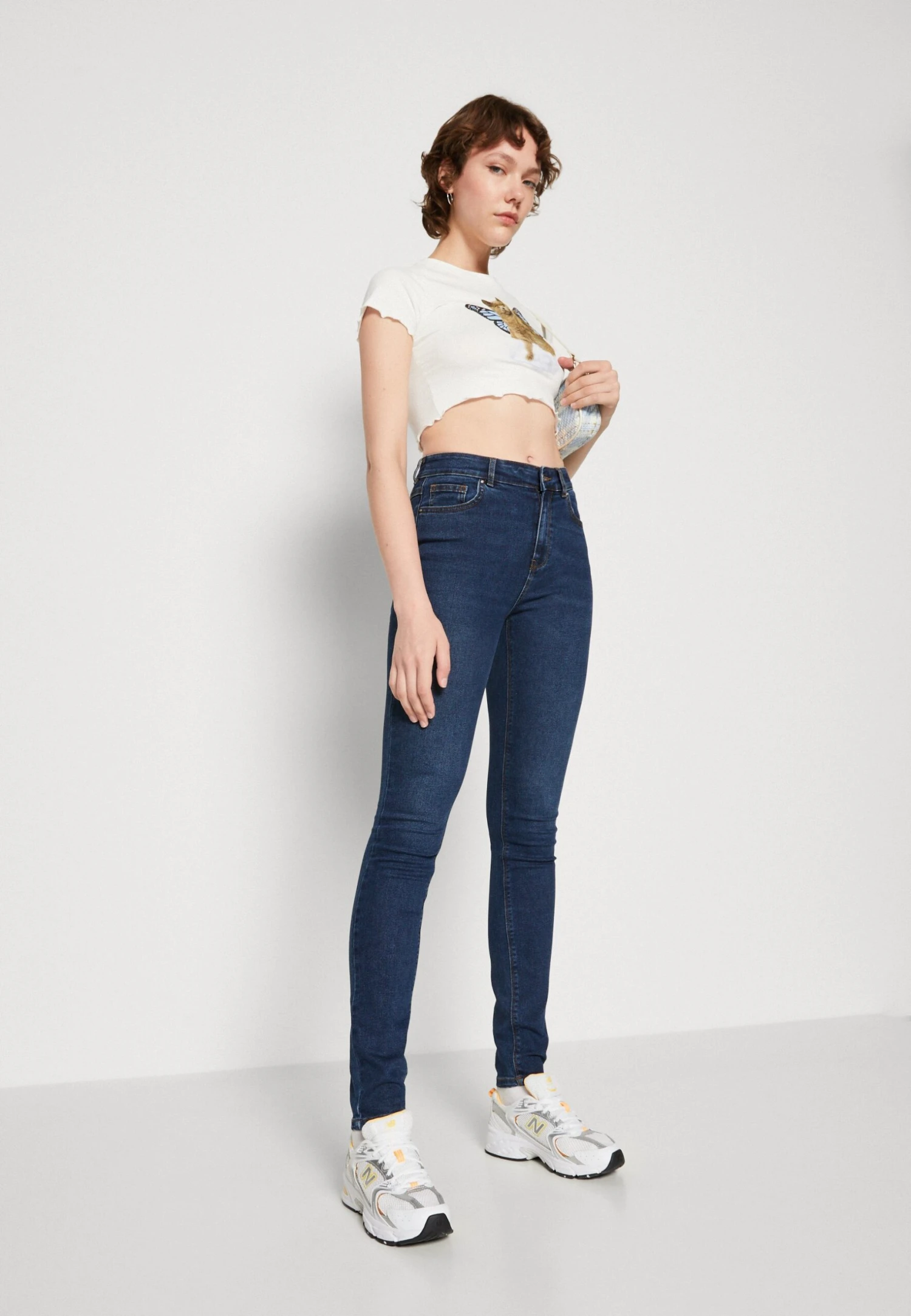 ONLY OnllunaJeans Skinny FitDark Medium Blue Denim Donna Jeans ON321N255-K11 6 ONLY OnllunaJeans Skinny FitDark Medium Blue Denim Donna Jeans ON321N255-K11 - immagine 4
